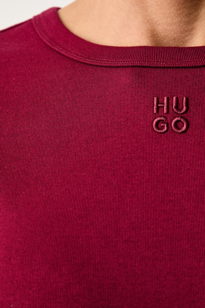 HUGO T-shirt damski z bawełną Deloris 50512002