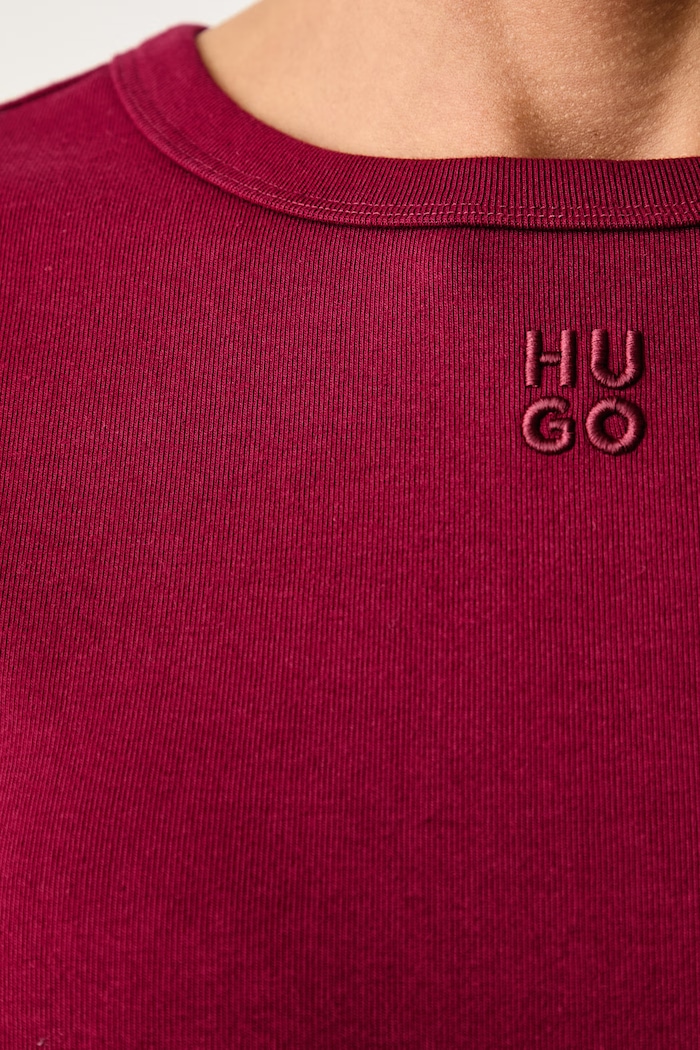 HUGO T-shirt damski z bawełną Deloris 50512002