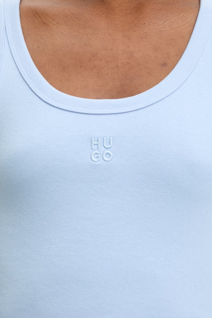 HUGO top dámsky Datamia 50514489 modrá