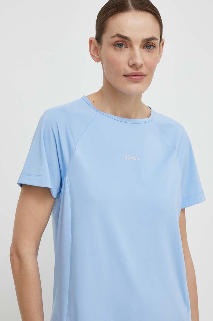 Roxy tricou de antrenament Bold Moves print albastru ERJKT04112