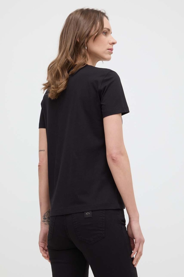 Oblečení Bavlněné tričko Versace Jeans Couture 76HAHG03.CJ00G černá