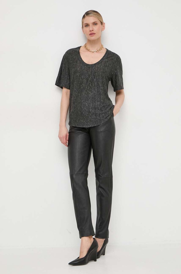 Pinko tricou de in 103599.A1U9 gri SS24