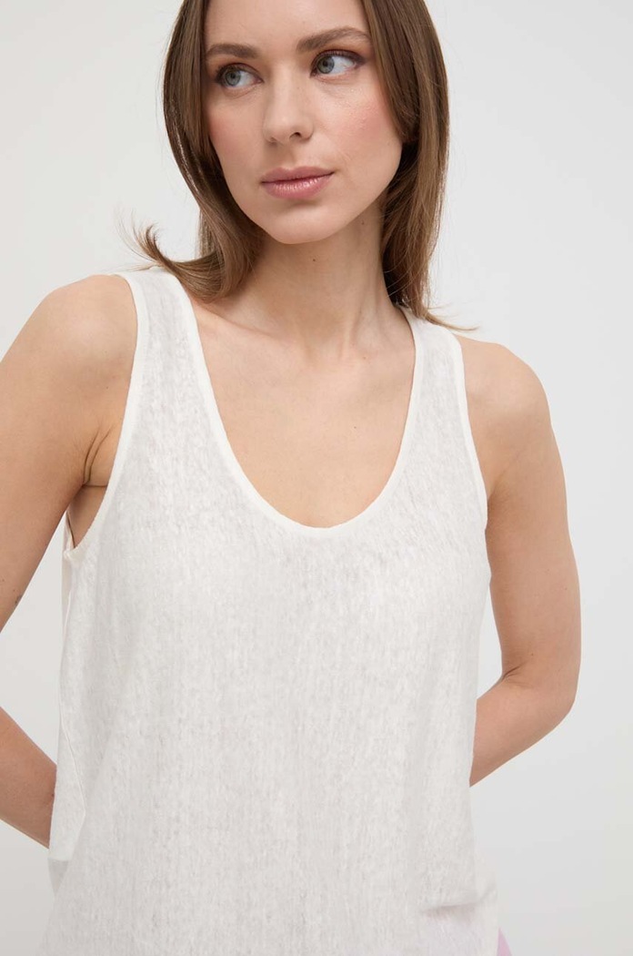 Laneni top Pinko Pinko 103475.A1U9 bež