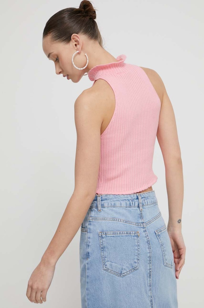 Oblečení Bavlněný svetr Moschino Jeans 0884.3706 růžová