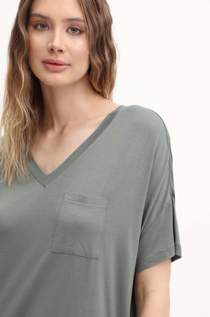 Odzież Tommy Hilfiger t-shirt UW0UW05190 zielony