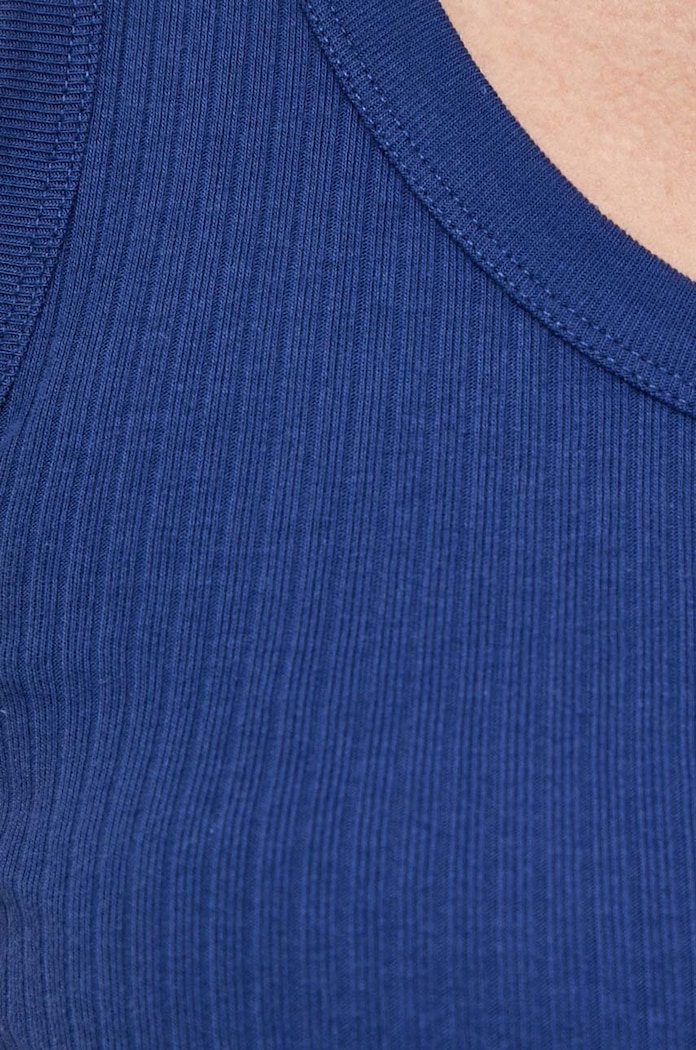 Weekend Max Mara top bawełniany 2415941082600 granatowy