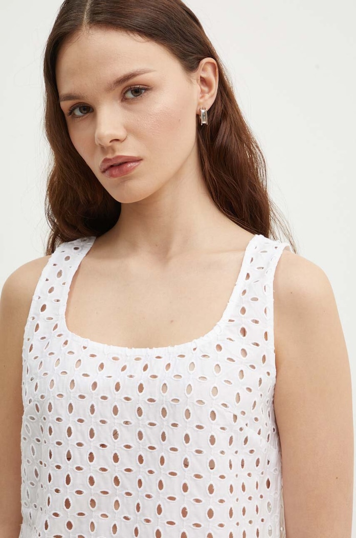 Топ United Colors of Benetton бял 58BHDH00L