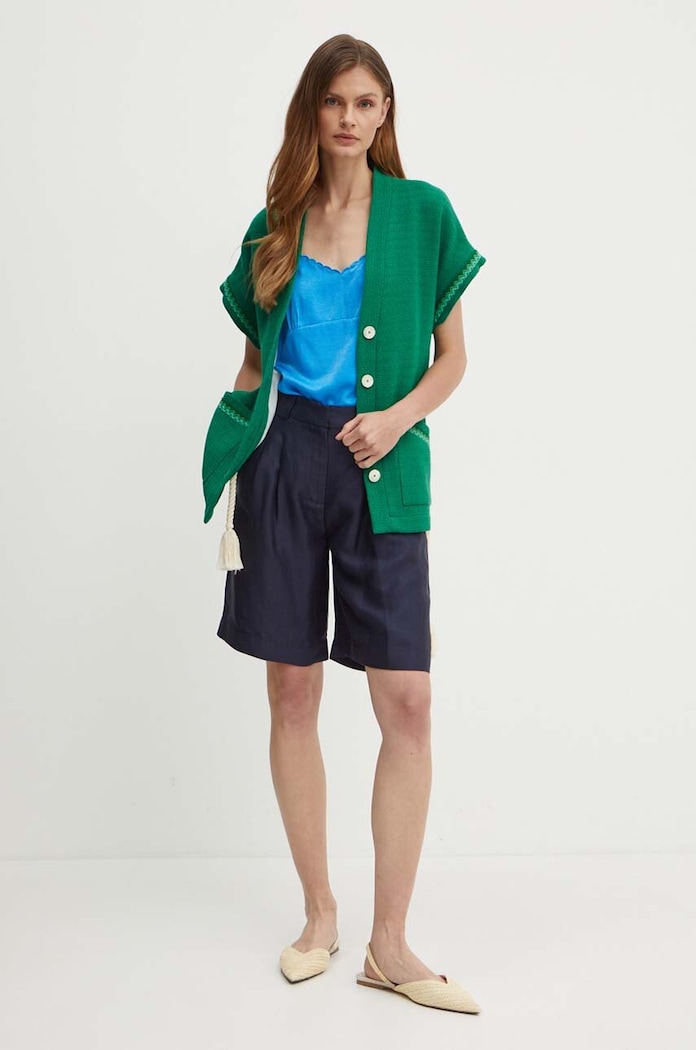 Bluza United Colors of Benetton 55L5DH00M plava SS24