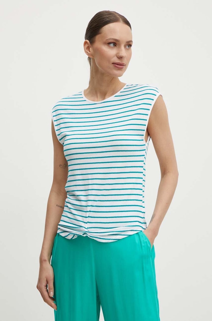 United Colors of Benetton t-shirt 3NRAD107J zielony SS24