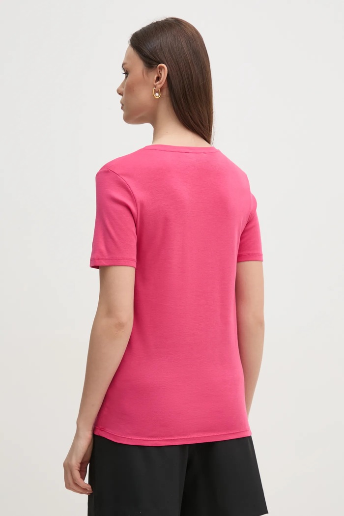 Дрехи Памучна тениска United Colors of Benetton 3GA2E4230 розов