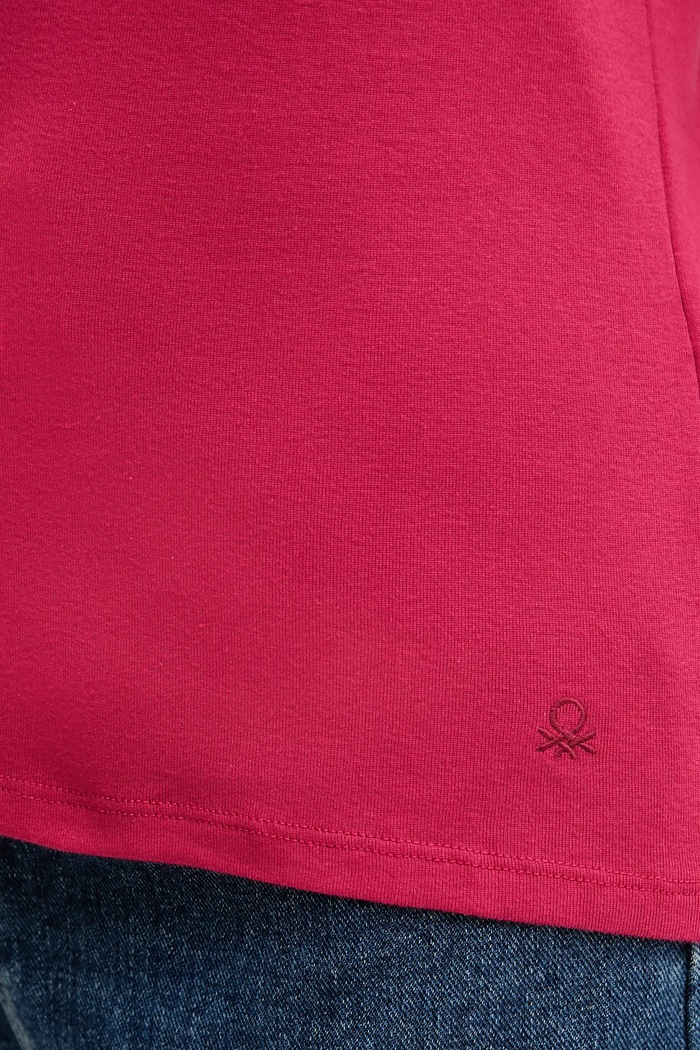 United Colors of Benetton t-shirt bawełniany 3GA2E4230 różowy