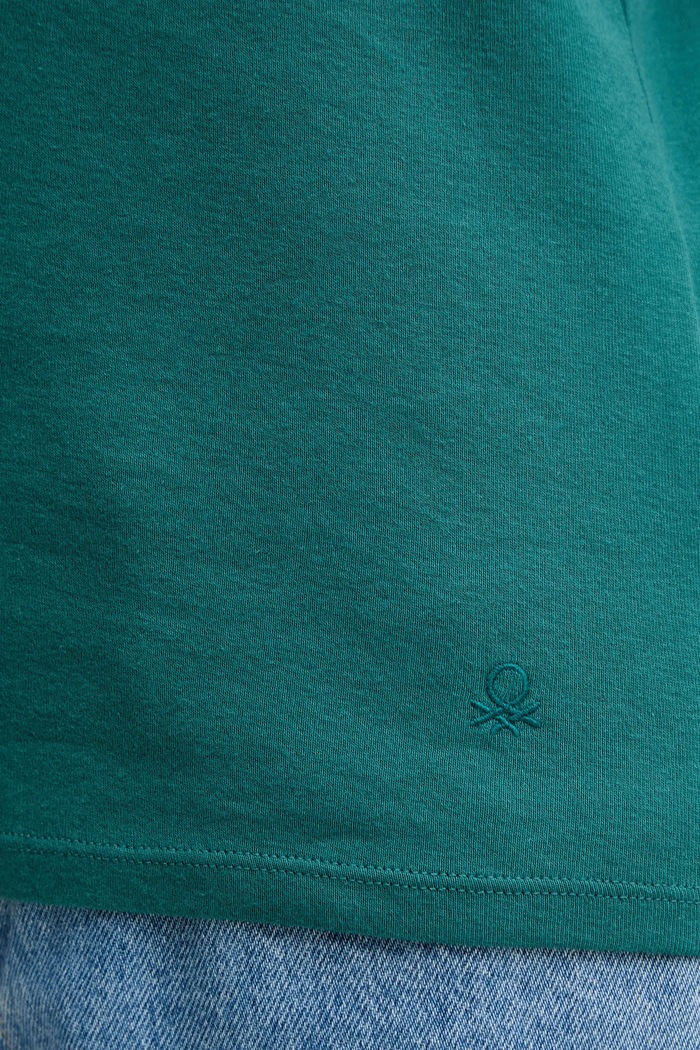 United Colors of Benetton t-shirt bawełniany 3GA2E4230 turkusowy