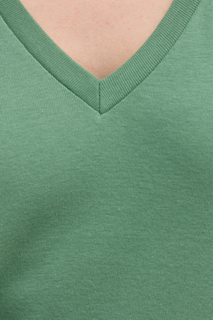 Памучна тениска United Colors of Benetton 3GA2E4230 зелен