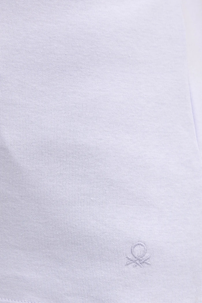 Памучна тениска United Colors of Benetton 3GA2E16A0 виолетов