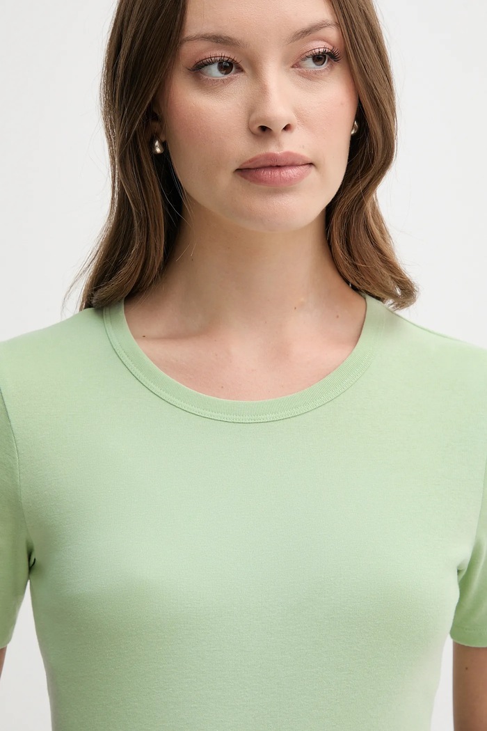 United Colors of Benetton t-shirt bawełniany zielony 3GA2E16A0