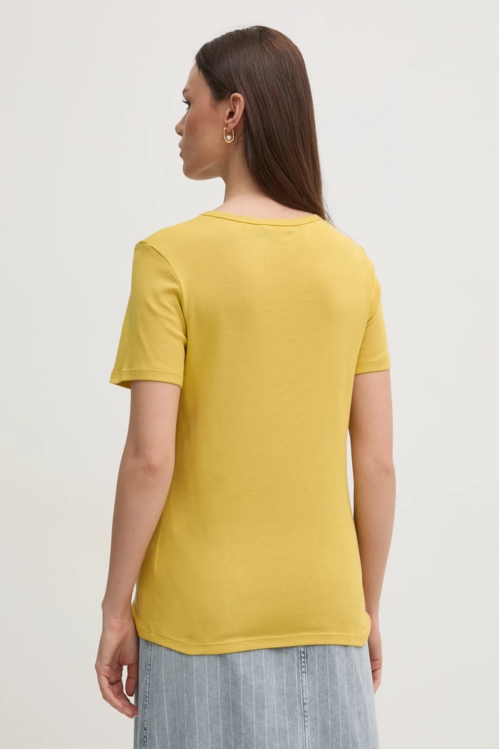 Дрехи Памучна тениска United Colors of Benetton 3GA2E16A0 жълт