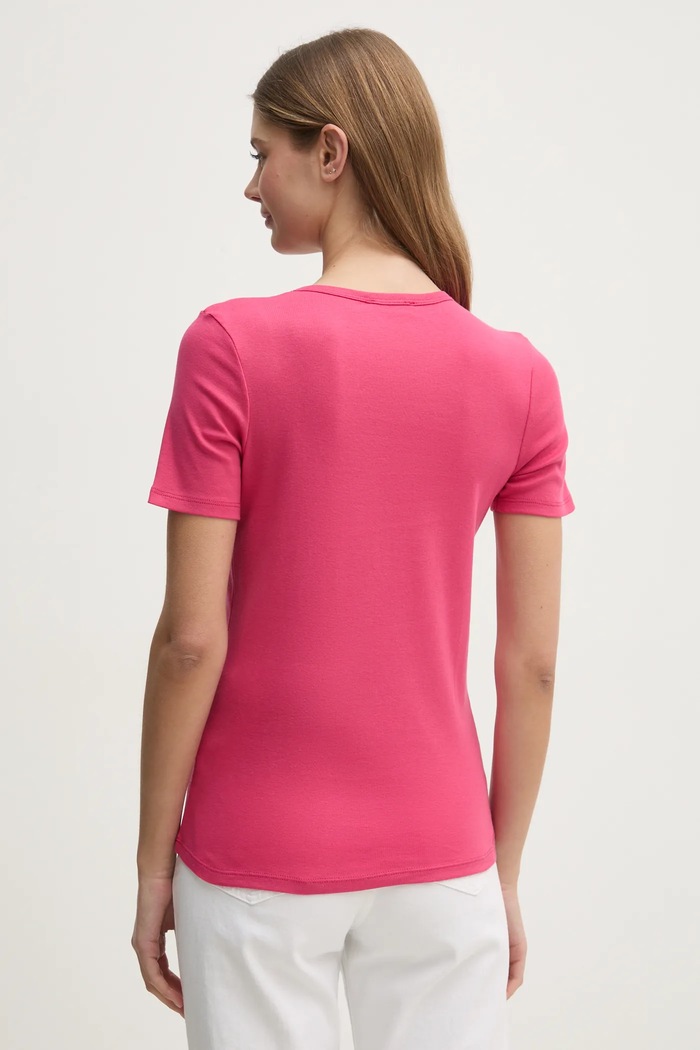 Oblečení Bavlněné tričko United Colors of Benetton 3GA2E16A0 růžová