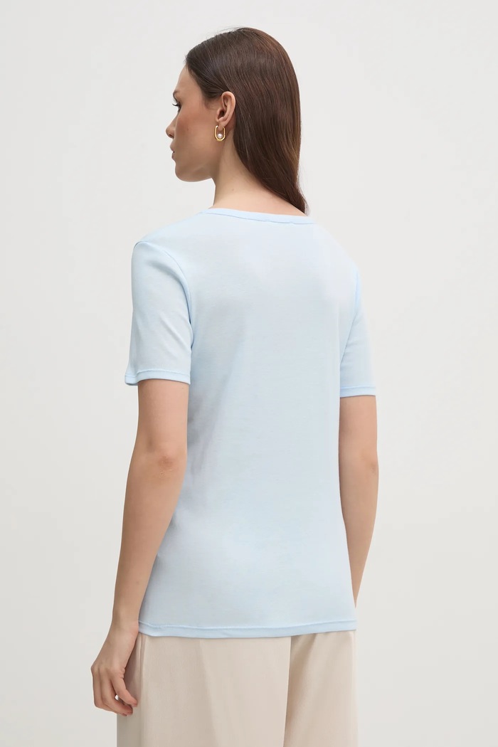 Памучна тениска United Colors of Benetton 3GA2E16A0 син AA00
