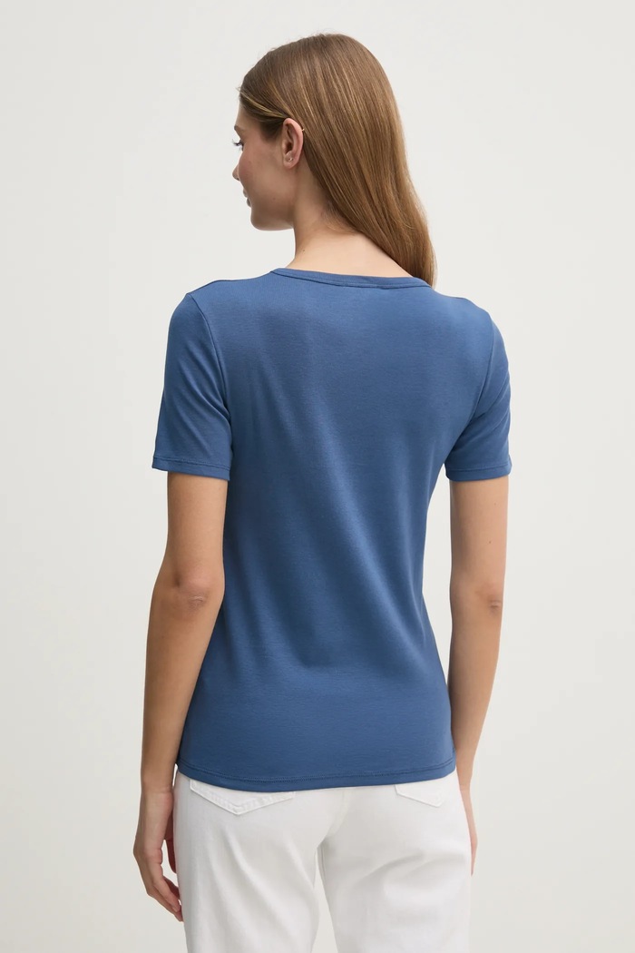 Дрехи Памучна тениска United Colors of Benetton 3GA2E16A0 тъмносин