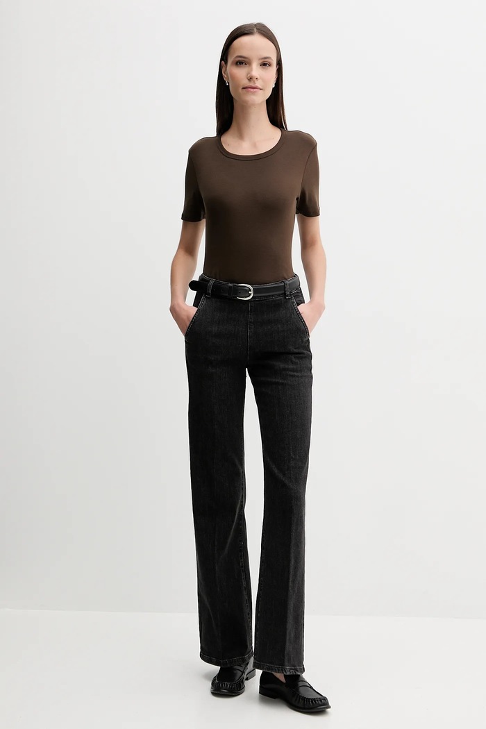 United Colors of Benetton Βαμβακερό μπλουζάκι United Colors of Benetton 3GA2E16A0 καφέ AA00