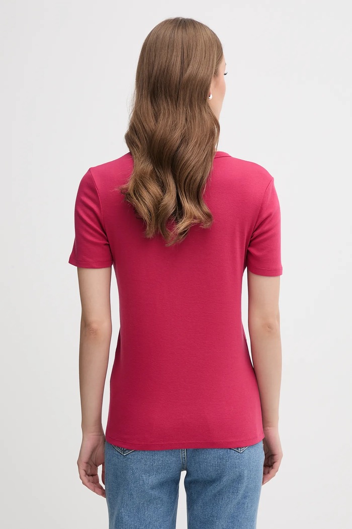 Odzież United Colors of Benetton t-shirt bawełniany 3GA2E16A2 różowy