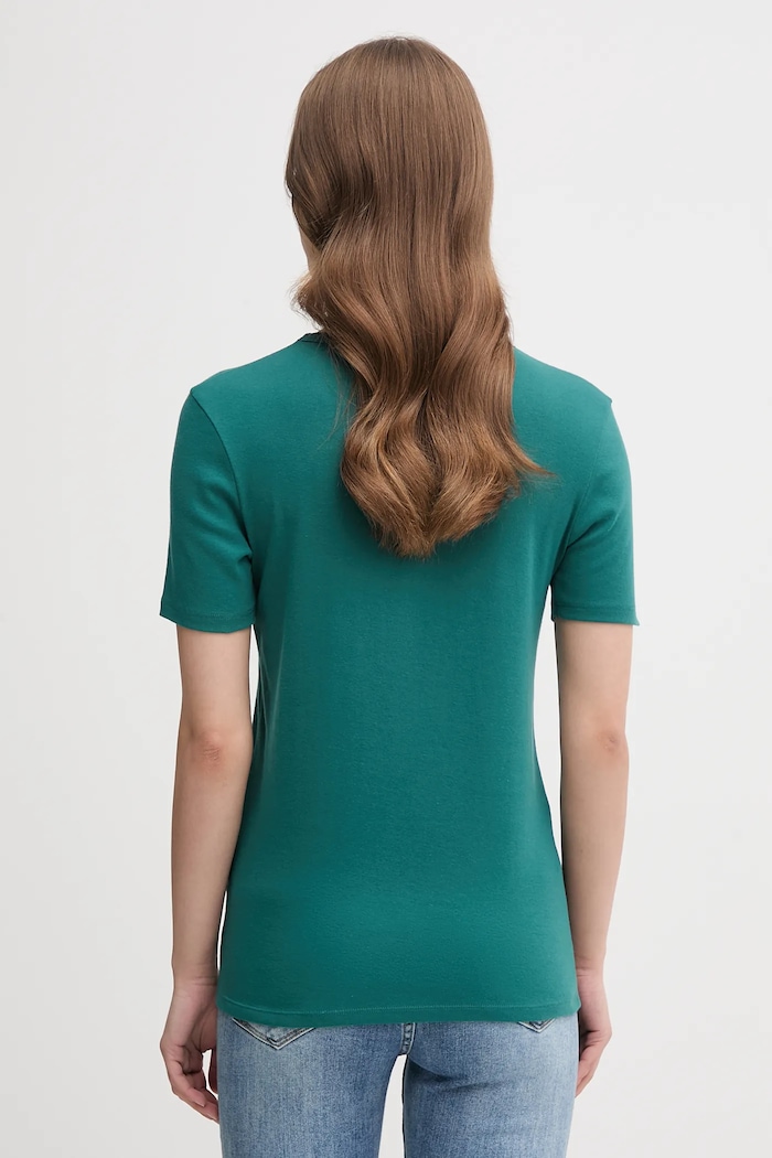 Oblečení Bavlněné tričko United Colors of Benetton 3GA2E16A2 tyrkysová