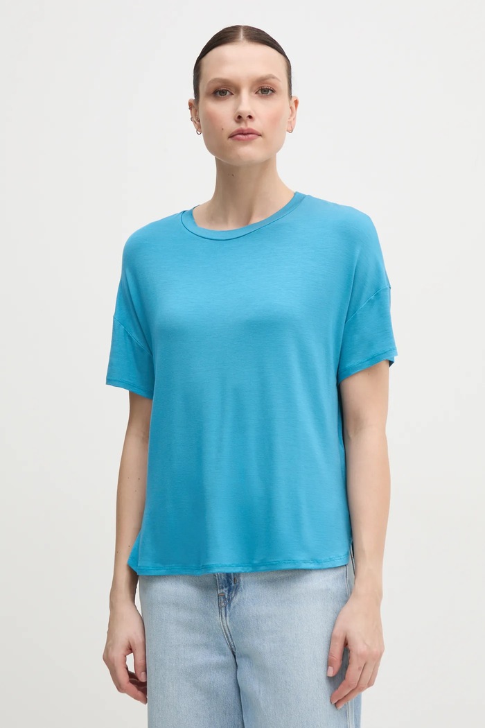 Тениска United Colors of Benetton син 3Z12D101X