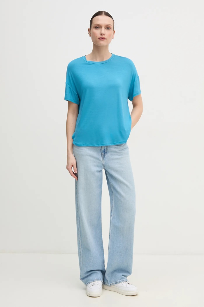 Тениска United Colors of Benetton 3Z12D101X син AW25