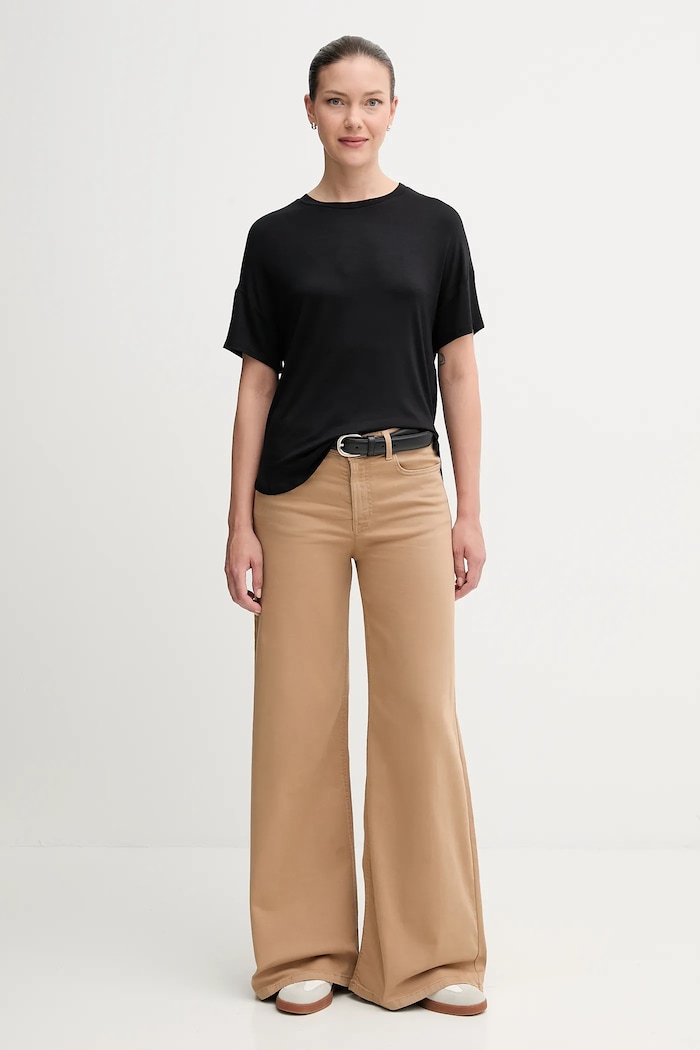 United Colors of Benetton tricou negru 3Z12D101X