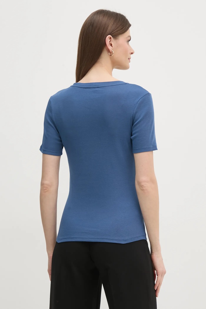 Дрехи Памучна тениска United Colors of Benetton 3GA2D1066 син