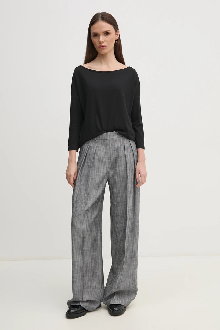 Sisley Longsleeve 3QU4L12EE negru AW25