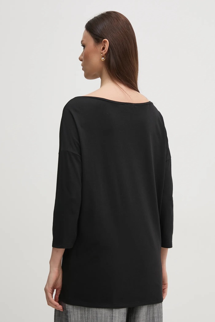 Îmbrăcăminte Sisley Longsleeve 3QU4L12EE negru