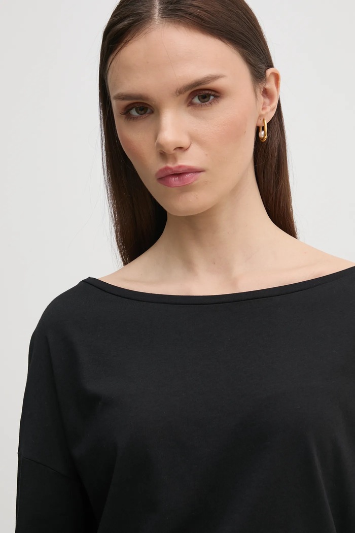 Longsleeve Sisley 3QU4L12EE negru