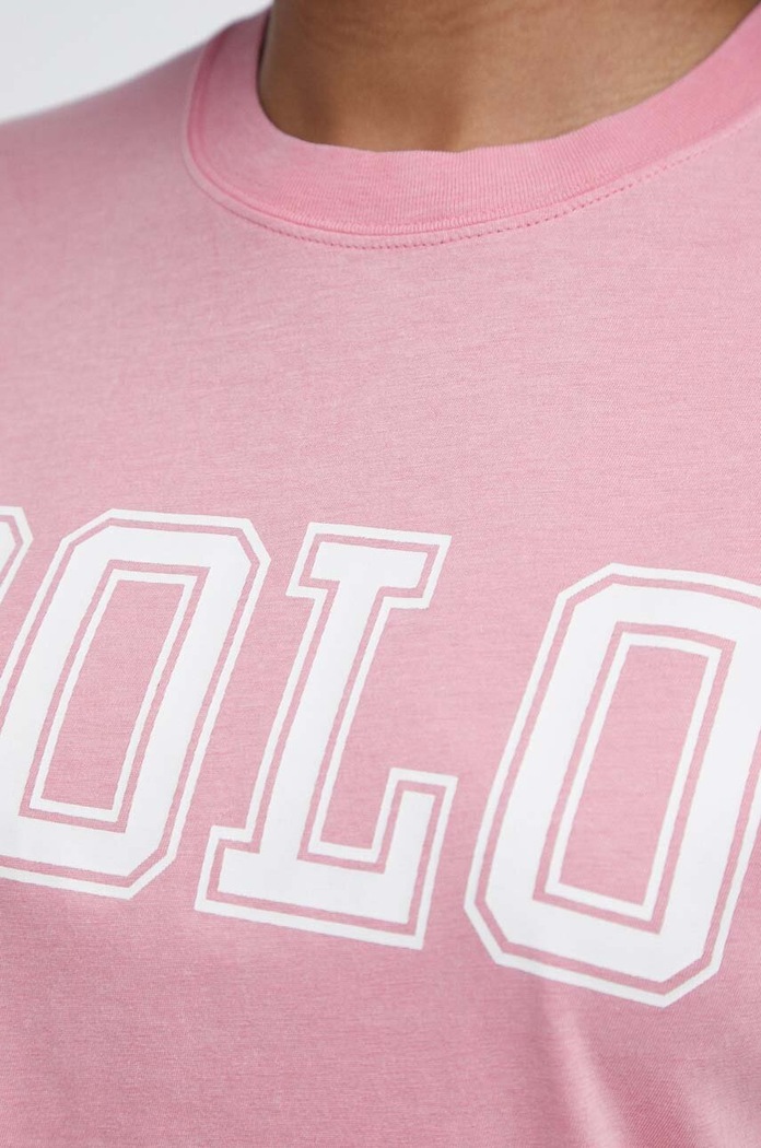 Bavlnené tričko Polo Ralph Lauren 211935591 ružová