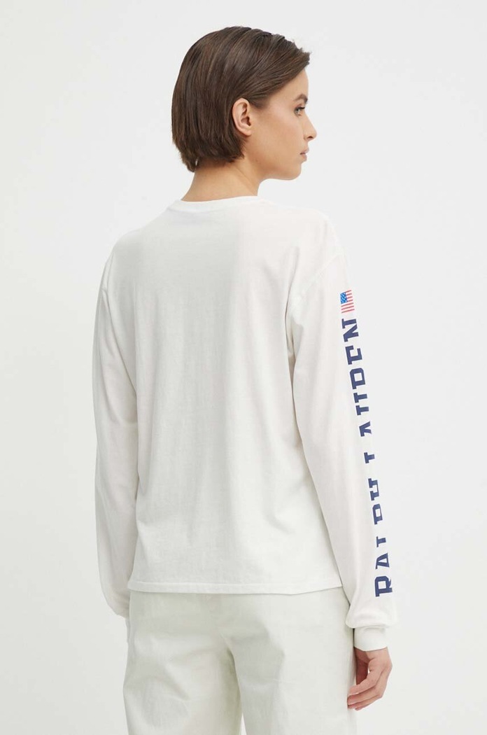 Дрехи Памучна блуза с дълги ръкави Polo Ralph Lauren 211935596 бежов