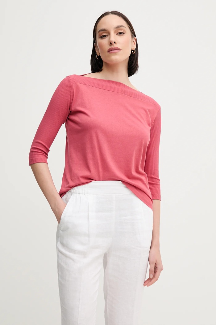 Sisley Tricou roz 3QU4L100M