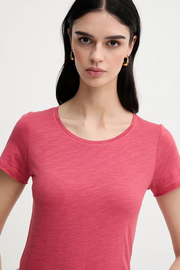Tricou Sisley 3TNHL103L roz