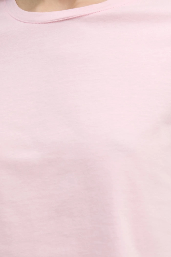 Sisley t-shirt bawełniany 3I1XL101S różowy