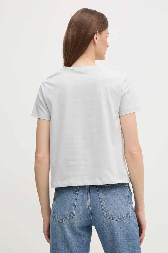 Oblečení Bavlněné tričko Sisley 3I1XL101S šedá