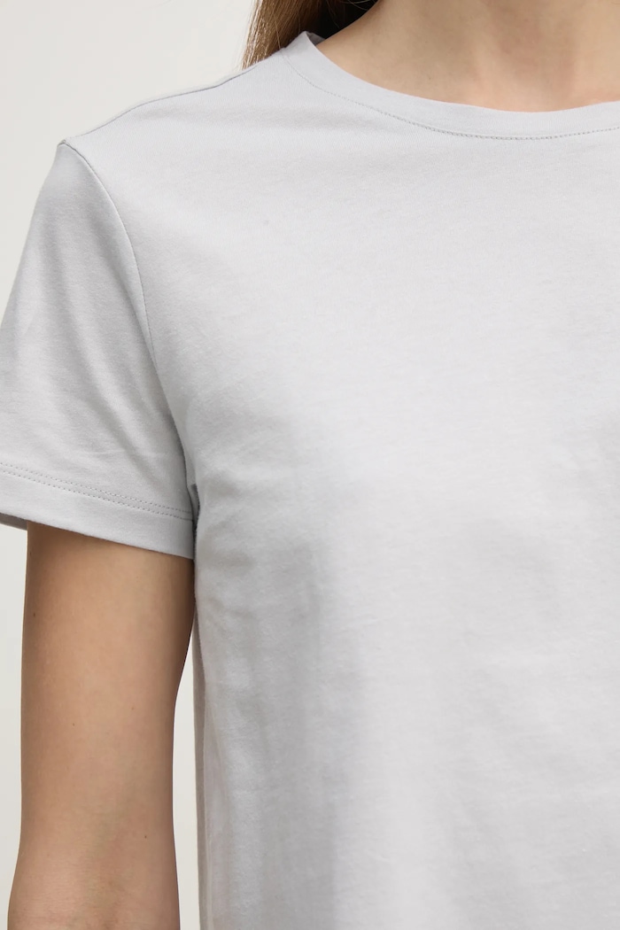 Bavlněné tričko Sisley 3I1XL101S šedá