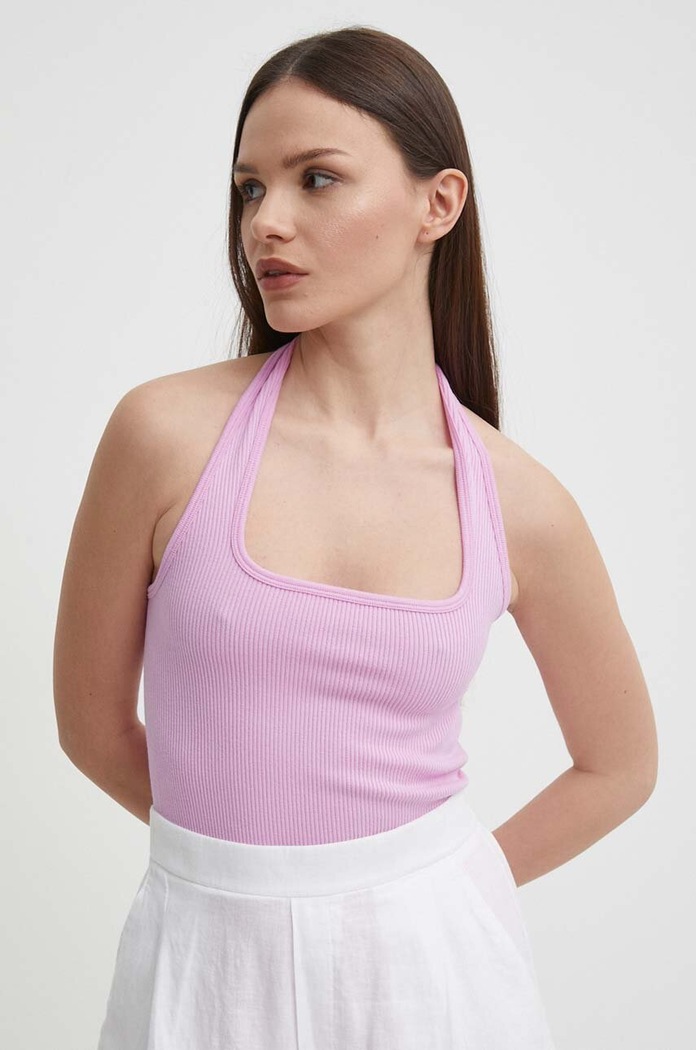 Top Sisley slim ροζ 1ZNJMH00B