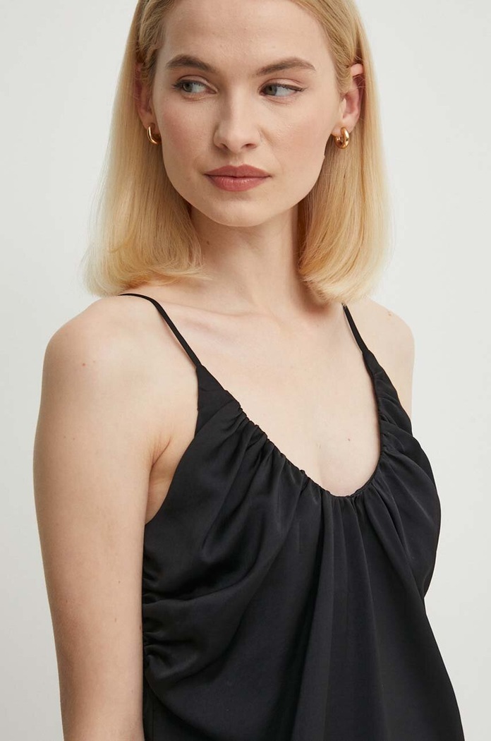 Top Sisley 51MGLH016 čierna