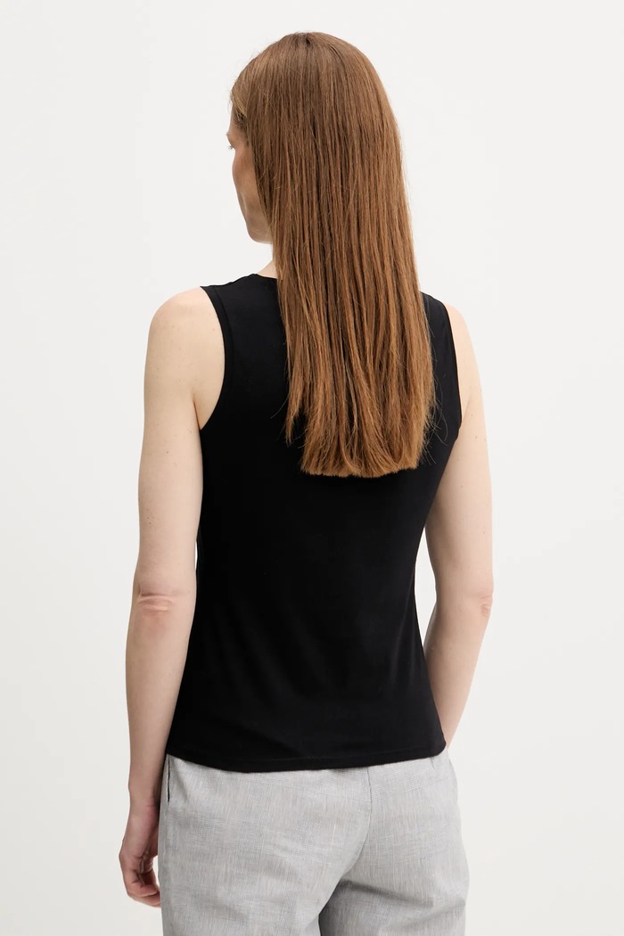 Îmbrăcăminte Sisley top din bumbac 3I1XLH00S negru