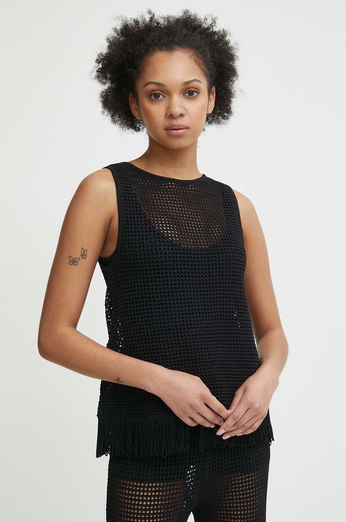 Top Sisley bez uzorka crna 196PMH00C