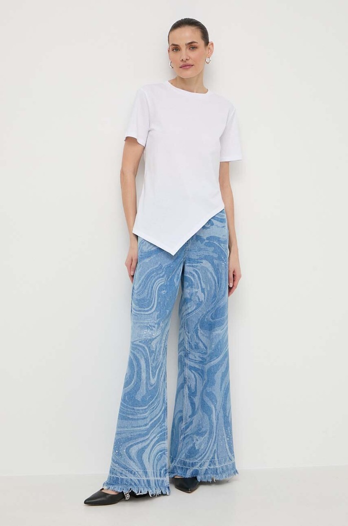 Patrizia Pepe t-shirt bawełniany 2M4378.J111 biały AA00