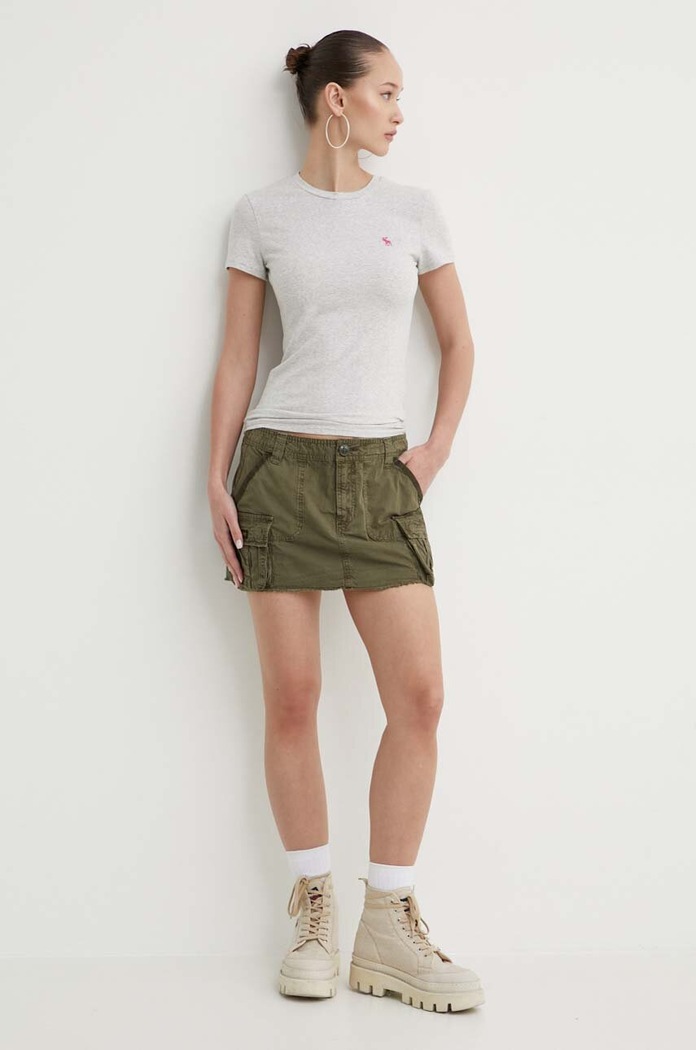 Tričko Abercrombie & Fitch KI139.4269.112 šedá SS24