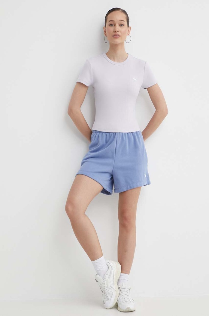Tričko Abercrombie & Fitch KI139.4285.670 fialová SS24