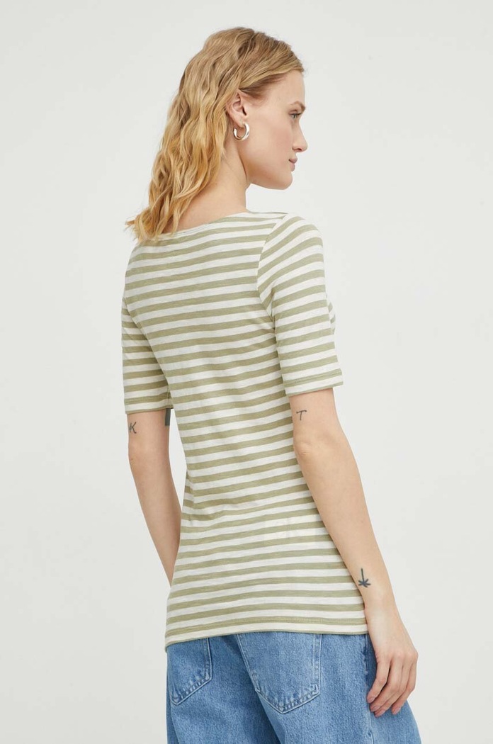 Îmbrăcăminte Marc O'Polo tricou din bumbac 402219651333 verde
