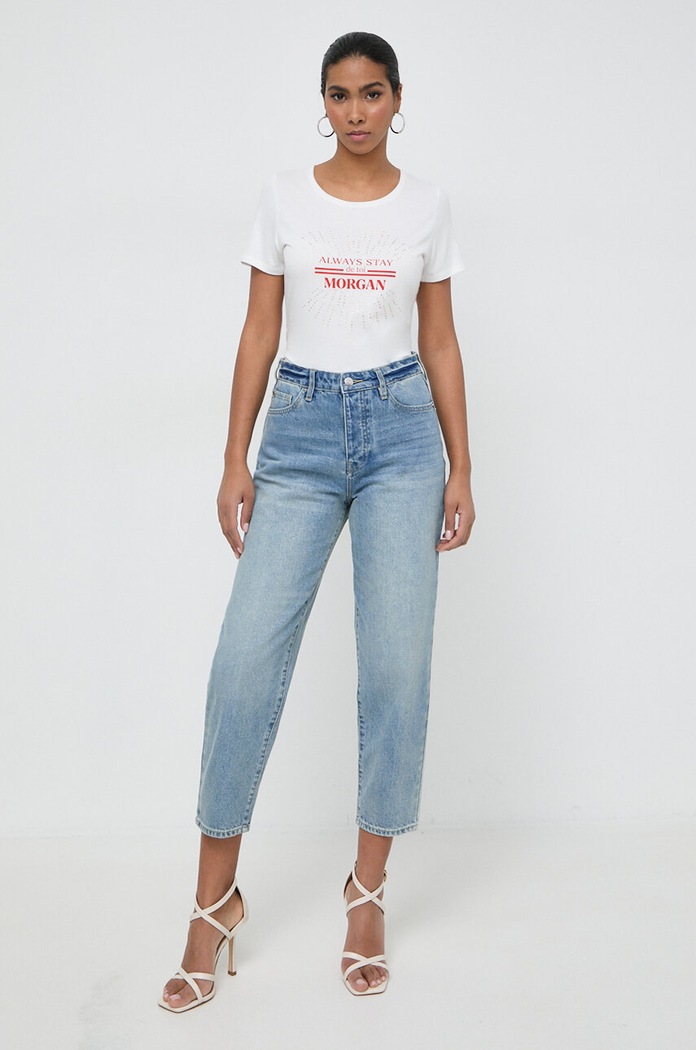 Tričko Morgan DANAE DANAE.OFF.WHITE biela SS24