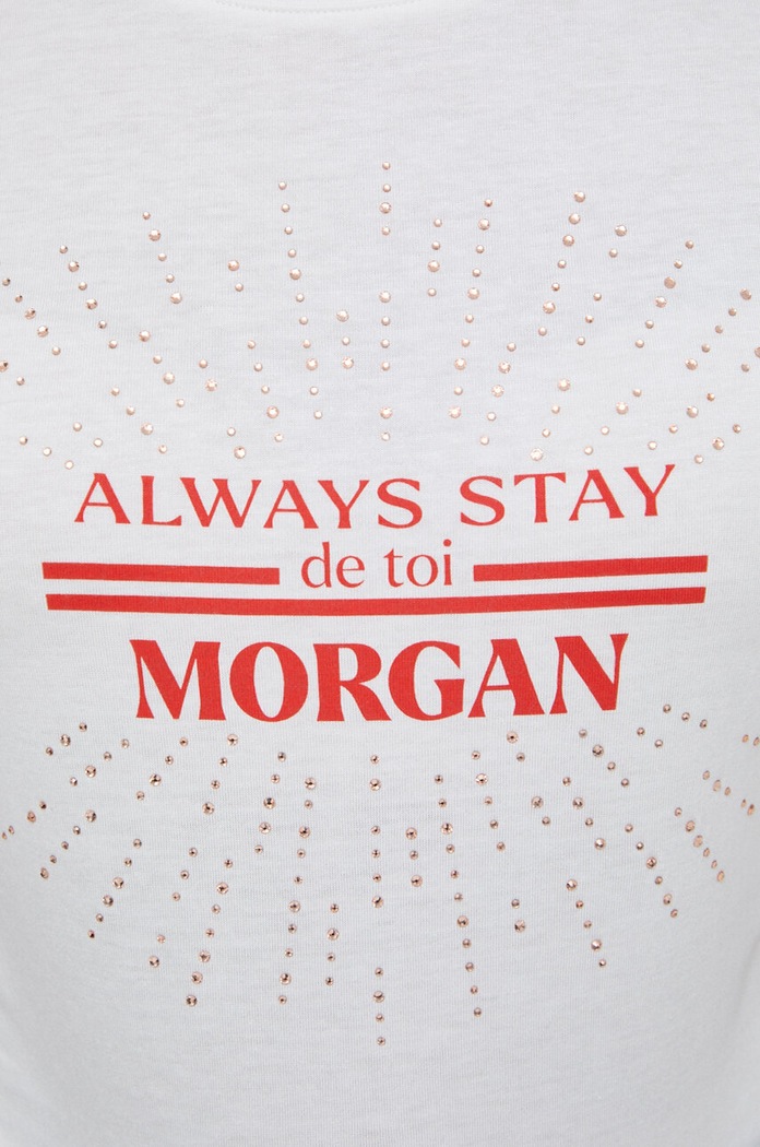 Tričko Morgan DANAE DANAE.OFF.WHITE biela